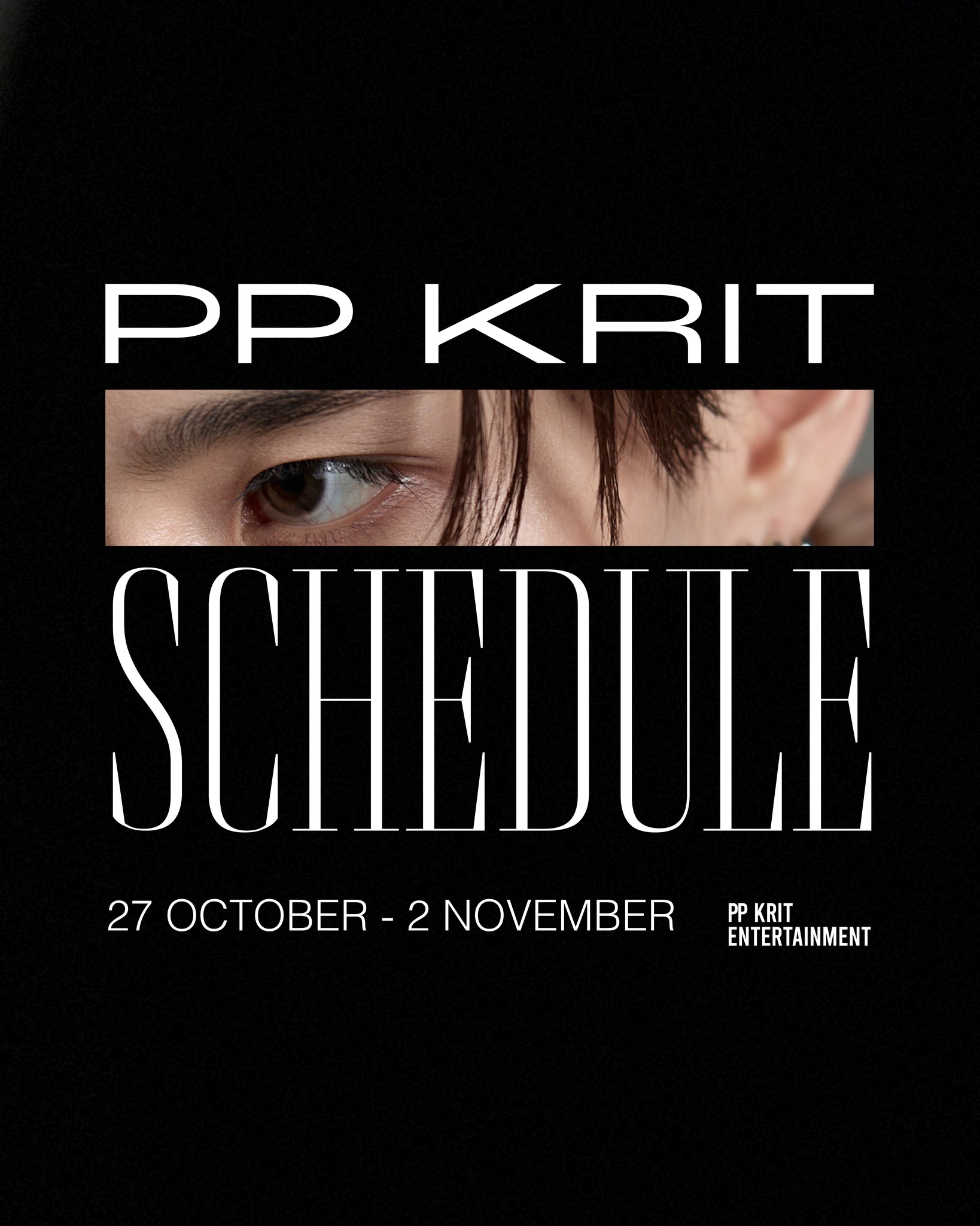 ตารางงาน 'พีพี กฤษฏ์' ประจำสัปดาห์
วันที่ 27 ตุลาคม - 2 พฤศจิกายน 2568 

#PPKritEntertainment #PPKritt