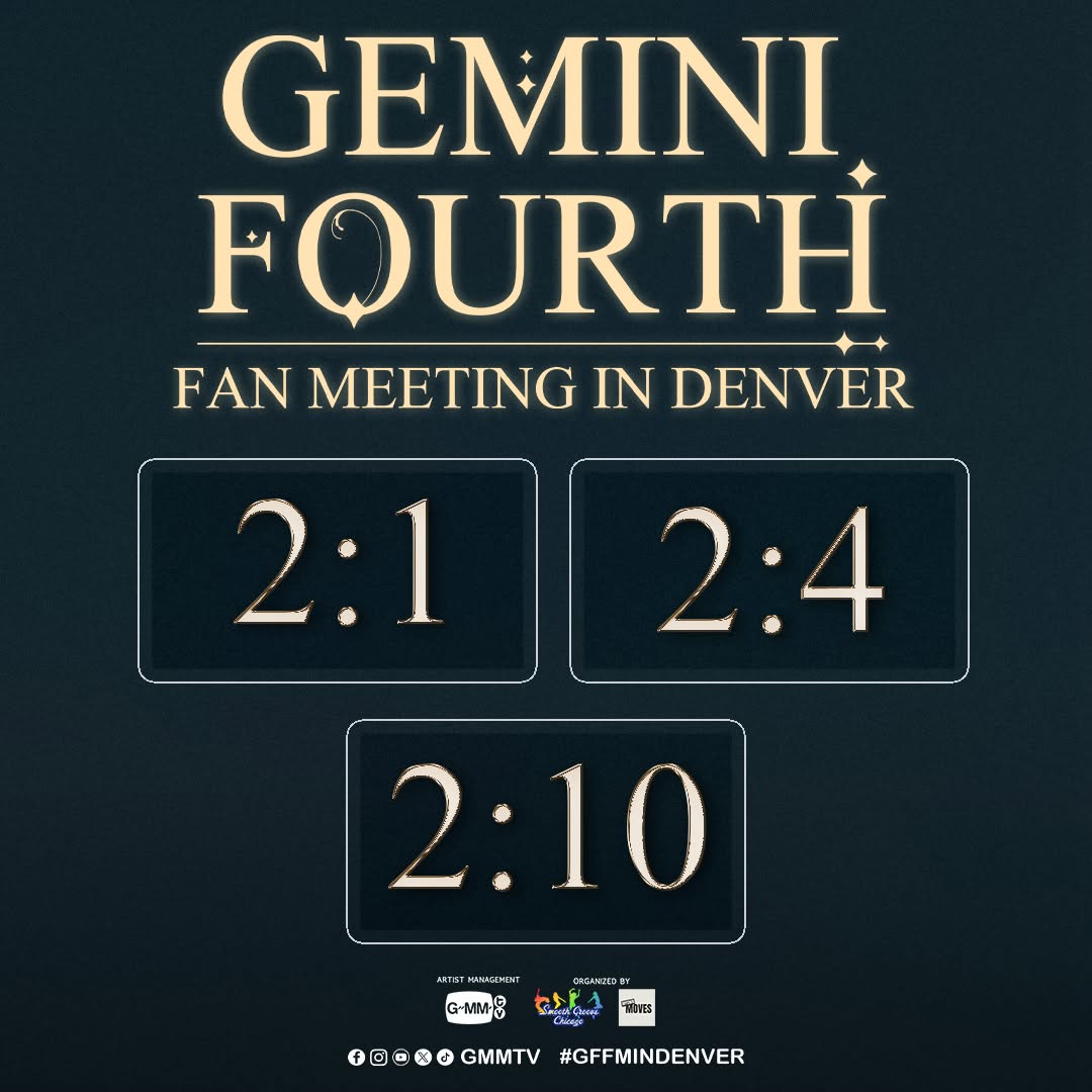 Benefits Group Photo l Gemini - Fourth Fan Meeting in Denver

📍Download link :
https://drive.google.com/drive/folders/12EPXpSYvYghR8q5HP5iAVvucx60iaUBg?usp=sharing

#GFFMinDenver
#GMMTV