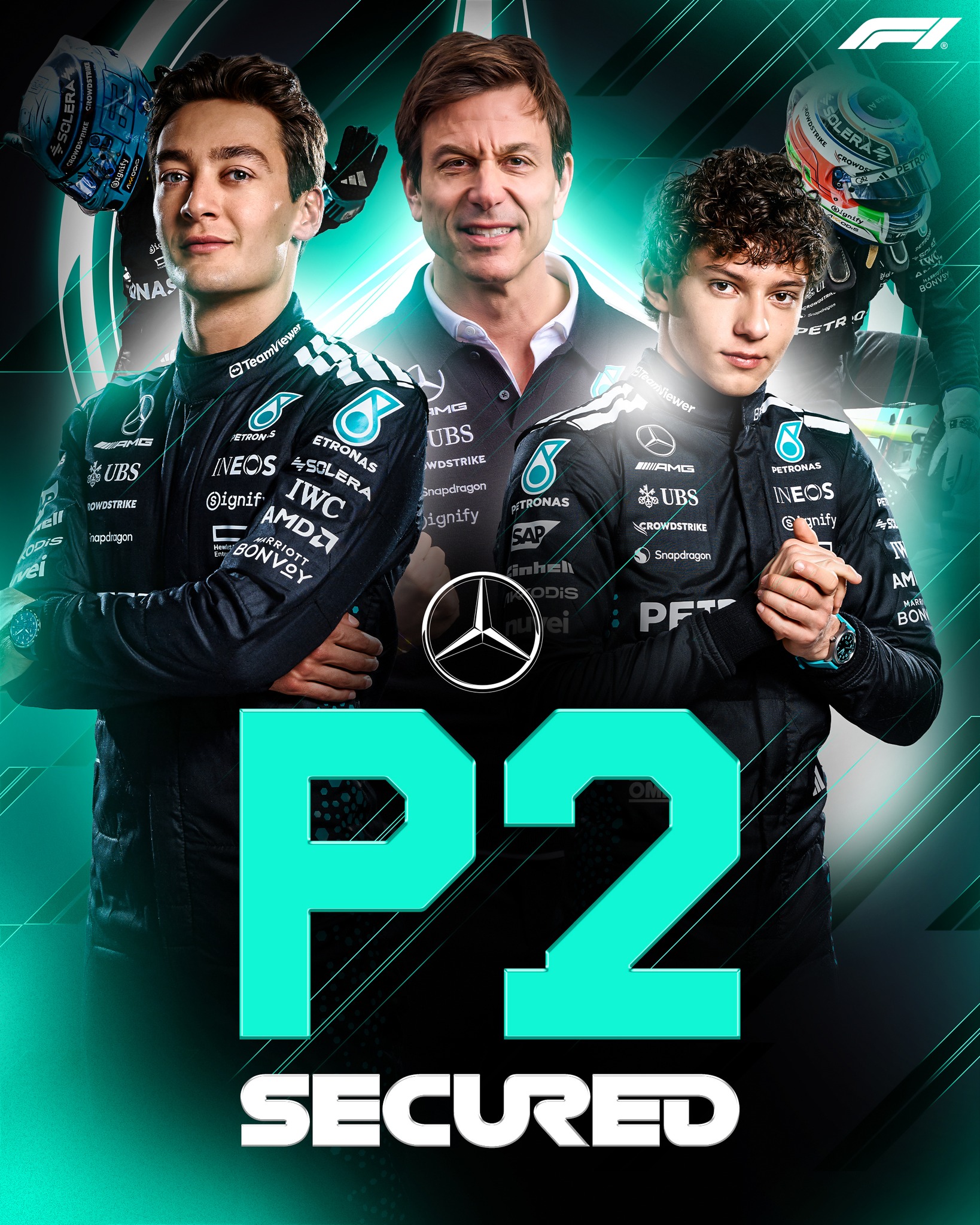 Locking in the runner-up spot! 🔐

@mercedesamgf1 secured P2 in the Constructors' Championship in Abu Dhabi 👏

#F1 #Formula1