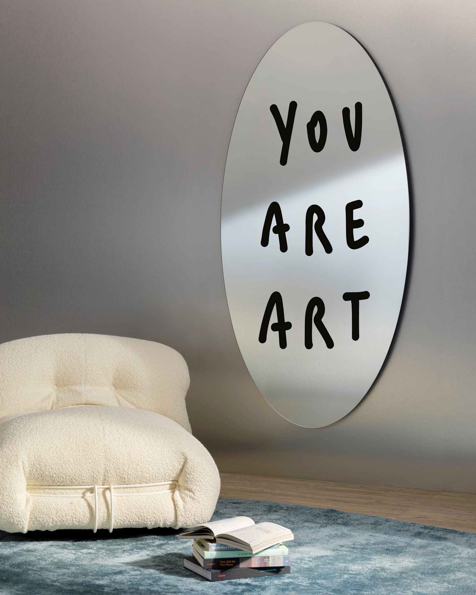 In an exploration of emotion and self-awareness, Italian artist @pietro.terzini introduces two new limited-edition mirrors.

“You are art” celebrates beauty, aesthetic presence and the care of one’s appearance.

“No risk no story” encourages bravery, stepping beyond comfort.

Each phrase invites reflection, blending introspection with bold declarations.

Photo credits: @paola_pansini 

#Cassina #PietroTerzini #MEFROMOUTSIDE