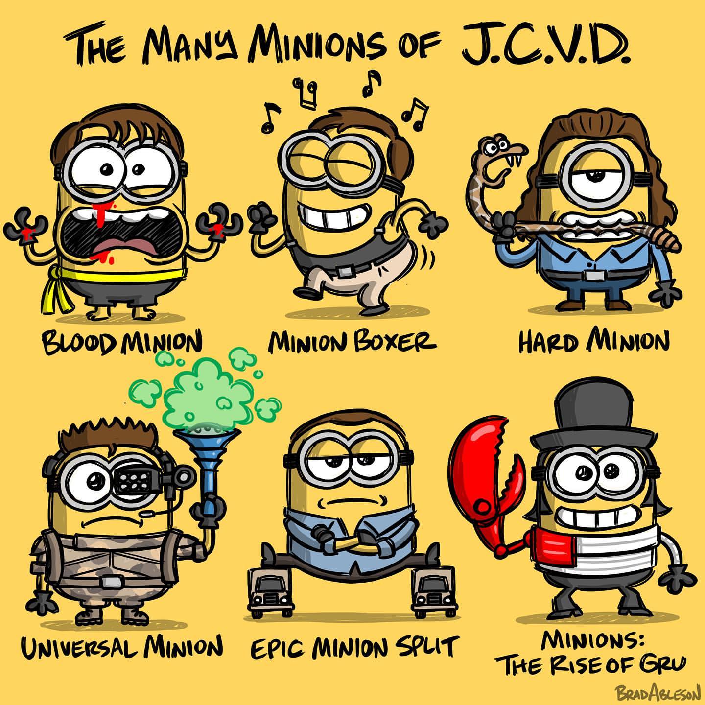 Which one is your favorite?💛#jcvd #minions #fun
