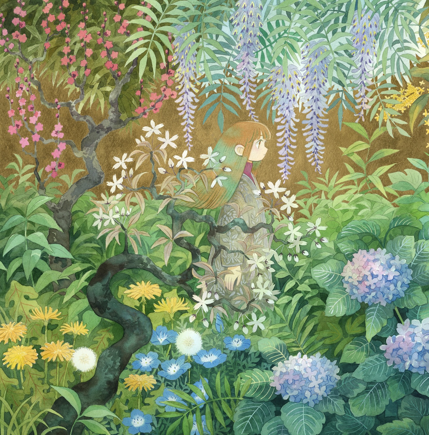 Seasons of Flowers

This piece is hands down the most time consuming I have ever painted, as well as by far the largest watercolor painting I have made! I was inspired by the style and complexity of nihonga paintings I’ve seen while living in Japan. In this piece I wanted to depict the changing of seasons by different species of flowers in bloom. 

This piece is part of my solo show in Helsinki, opening tomorrow December 5th and running until 18th at @galleriakalleria  If you are in Helsinki please come check this piece out, I promise it looks way more impressive in person rather than from the small screen of your phone! Opening reception tomorrow from 6pm to 9pm, free entry. Hope to see you there! 💕✨

#watercolor #artexhibition