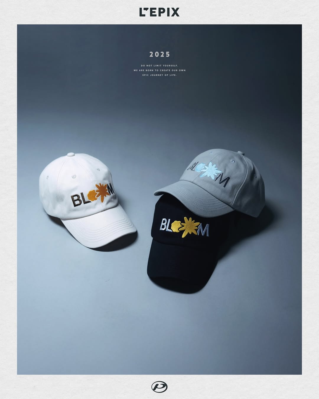 Bloom Where You’re Planted. 
在你所在之處綻放，接受每個時候的自己

 L’epix- Bloom . 情緒三色帽 

我們使用了三種不同的顏色，去詮釋並思考自我綻放的意義

米色：象徵開朗

灰色：象徵孤單

黑色：象徵沈默

這些似曾相似的情緒，流動在你我的周圍，L’epix想告訴你：
別怕擁抱這些不一樣的自己，綻放它，相信自己擁有最自信的勇氣 💌

3/8 官網、淘寶同步線上上架

⚠️注意：三款帽款為預購商品，請勿與節日特別款一同下單。

@lepix.co