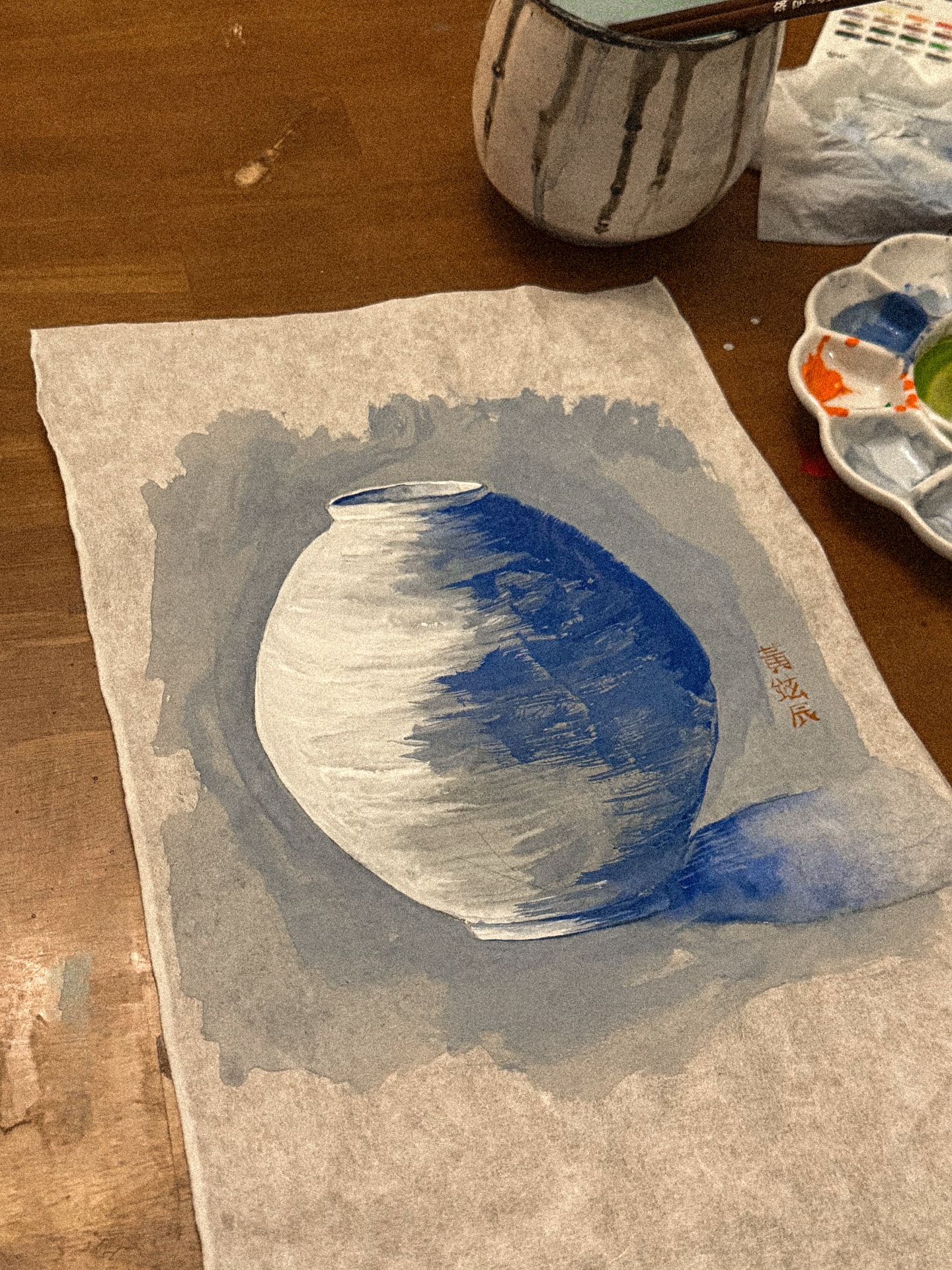 순지에 한국화
동글동글