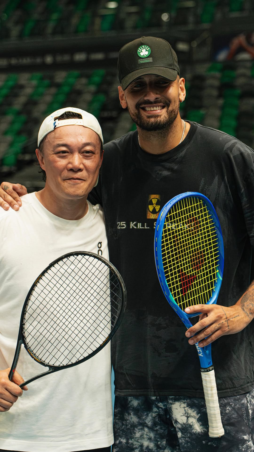 Two immense talents on the UTS court at @kaitaksportsparkhk 😎

Does the legend @mreasonchan stand a chance against @k1ngkyrg1os ?

Nick, we’re waiting for the rematch at the next karaoke night 🎤

Chubb UTS Hong Kong with Humansa | Kai Tak Sports Park
@patrickmouratoglou @andreyrublev @junchengshang05 @hkctatennis