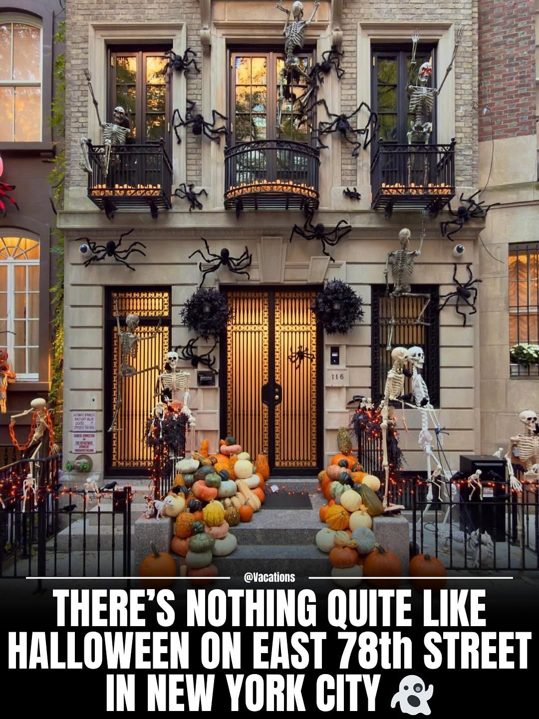 East 78th St on the Upper East Side of Manhattan, New York City is one of the best areas in NYC for Halloween decorations 😍👻💀
TAG someone you’d visit this block with! 🎃 

Photos by: @nyclovesnyc
📍East 78th Street between Park Avenue and 3rd Avenue, Manhattan, New York City
.
.
#halloween #nychalloween #halloweeninnyc #nyc #newyork #newyorkcity #uppereastside #manhattan #halloweendecor #spooky
