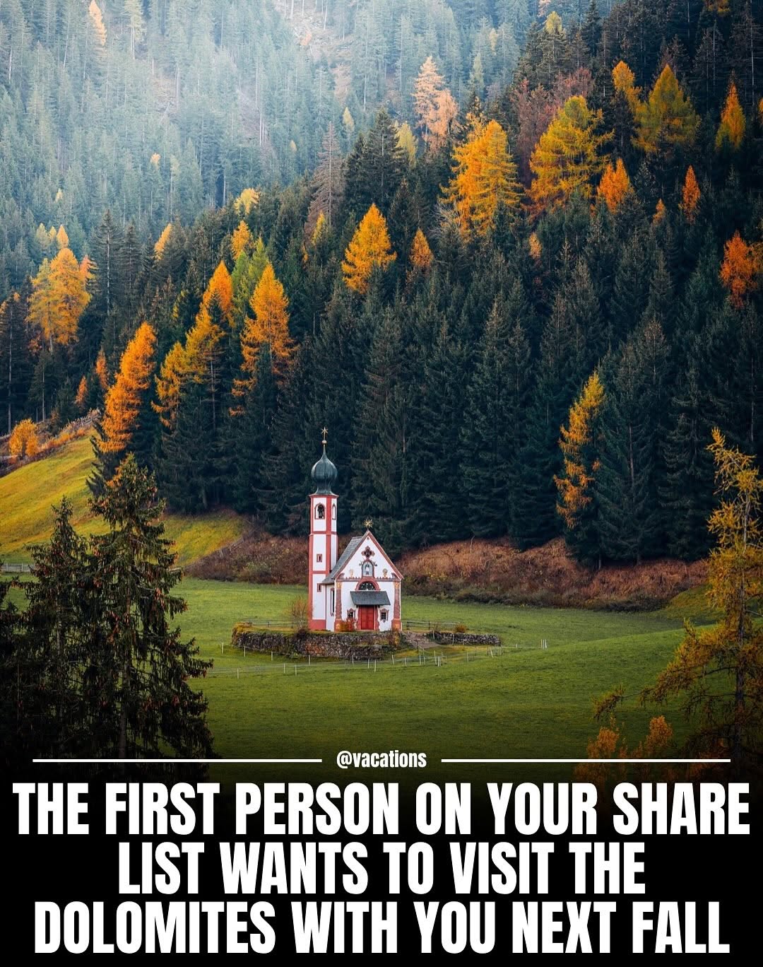 The Dolomites during autumn is pure magic 🍁 
Photos by: @formgestalter 

#dolomiti #dolomites #autumn #fall #vacations #herbst #altoadige #italy #italia #photooftheday
