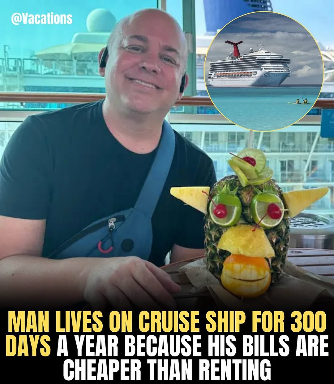 This man lives on a cruise ship for nearly 300 days a year and it actually costs him less than renting an apartment. 😳🚢

What started as an experiment turned into a lifestyle. He compared rent, bills, food, and travel costs… and realized life at sea made more financial sense.. Plus, the view’s unbeatable.

Now every morning brings a new port, every night a new horizon. No commute. No chores. Just sunrises, sea breezes, and buffet breakfasts. ☀️⚓️

Would you try the cruise-ship life? 👀 

#travel #cruiselife #vacations #wanderlust #ocean #budgettravel #cruise #cruises #money