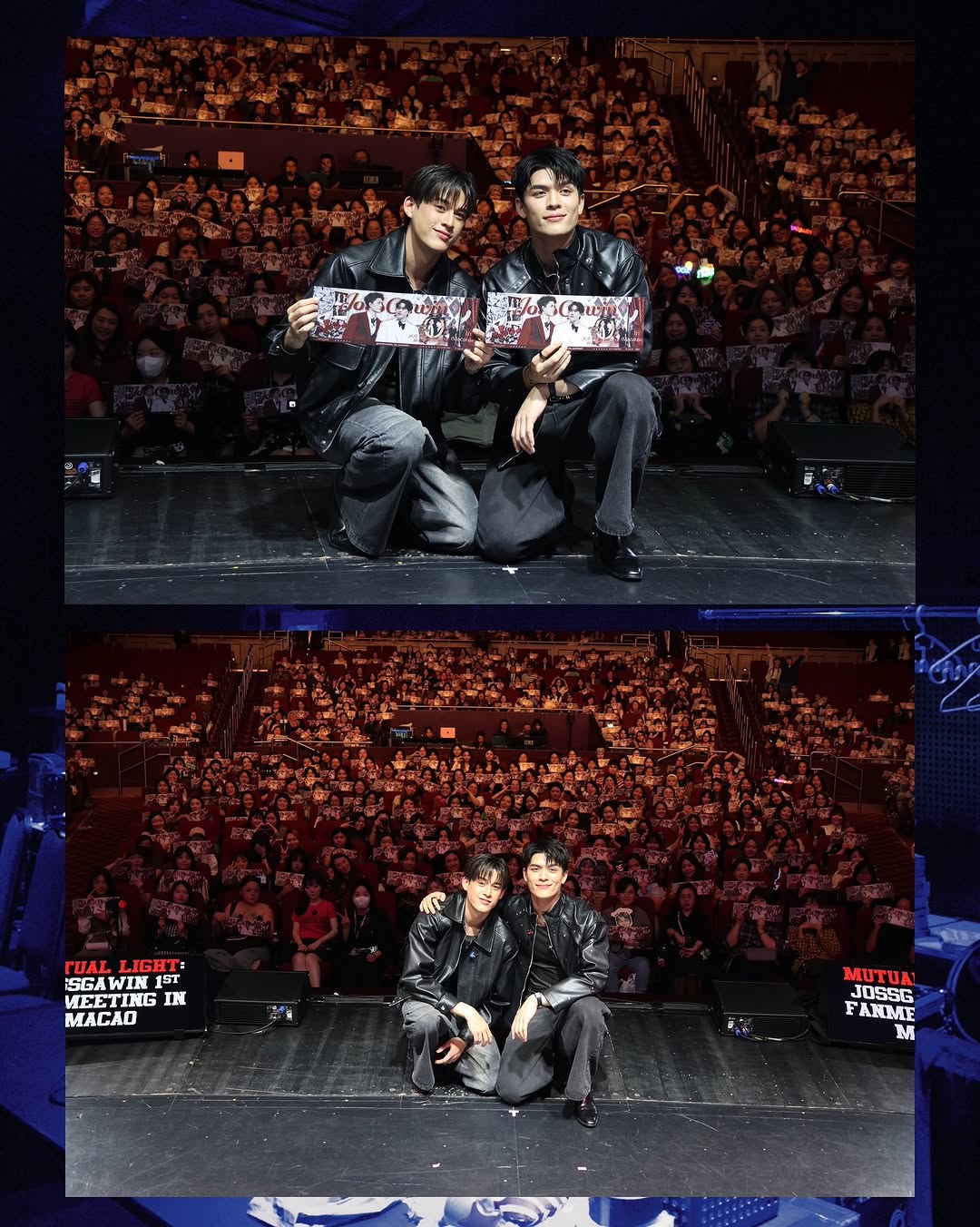 感謝大家給我們滿滿的愛。很高興能在澳門和大家一起分享快樂，這份回憶我們永遠都不會忘記，再次感謝大家 ❤️😘
•
ขอขอบคุณทุกคน ที่มอบความรักดีๆ แบบนี้ มาให้พวกเรา ดีใจที่ได้มีความสุขไปพร้อมๆกัน รอยยิ้ม เสียงหัวเราะของแฟนๆมาเก๊า เรา 2 คนจะไม่มีวันลืม ขอบคุณอีกครั้งนะคร้าบบบบบบ ❤️😘
•
#JossGawin1stFMinMacao
#GMMTV