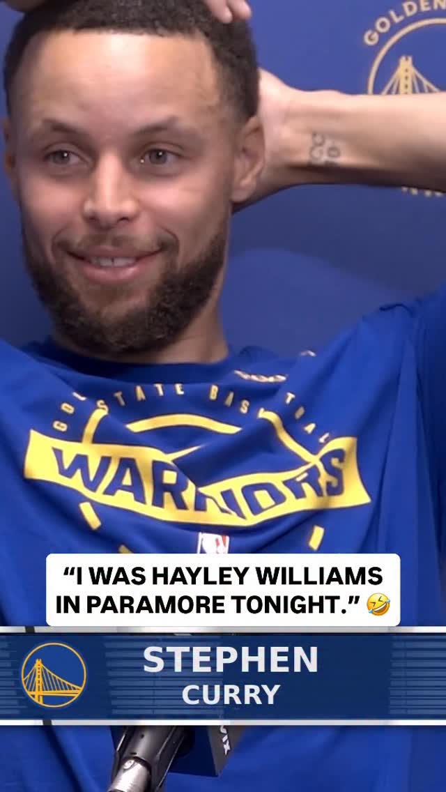 After saying everyone on the team plays a role like a band, @stephencurry30 had some fun with who he represented tonight! 🤣