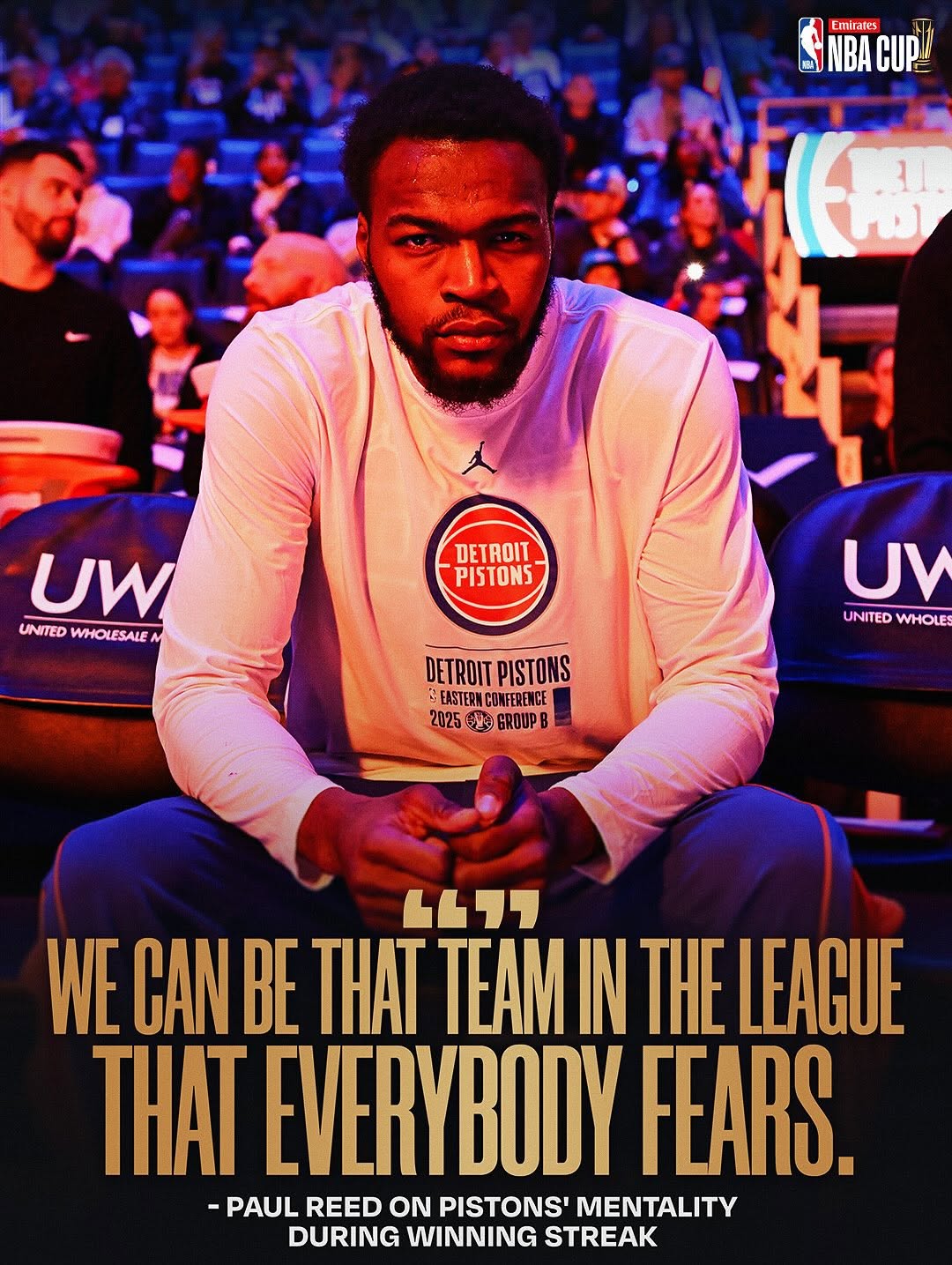 Winners of 9 straight and playing at a high level, @bball_paul details the mentality the @detroitpistons carry for themselves as they look to continue their winning ways! 😤