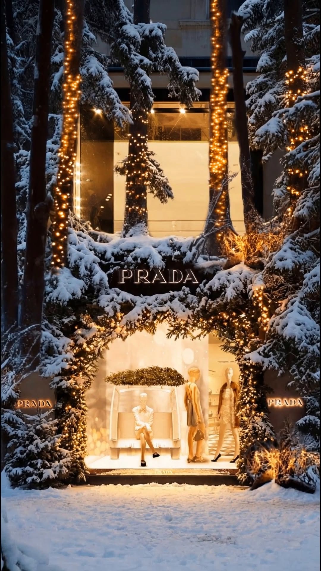 Winter light brings a peaceful glow, evoking the quiet beauty of the holiday season.
Enjoy the festive spirit at Prada stores.

#PradaHoliday #PradaGifts #Prada