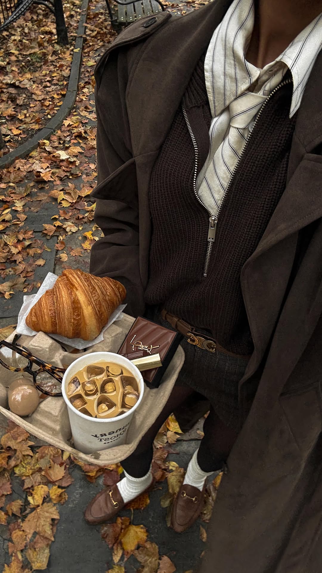 more mornings like this 🤎🍂🥐☕️