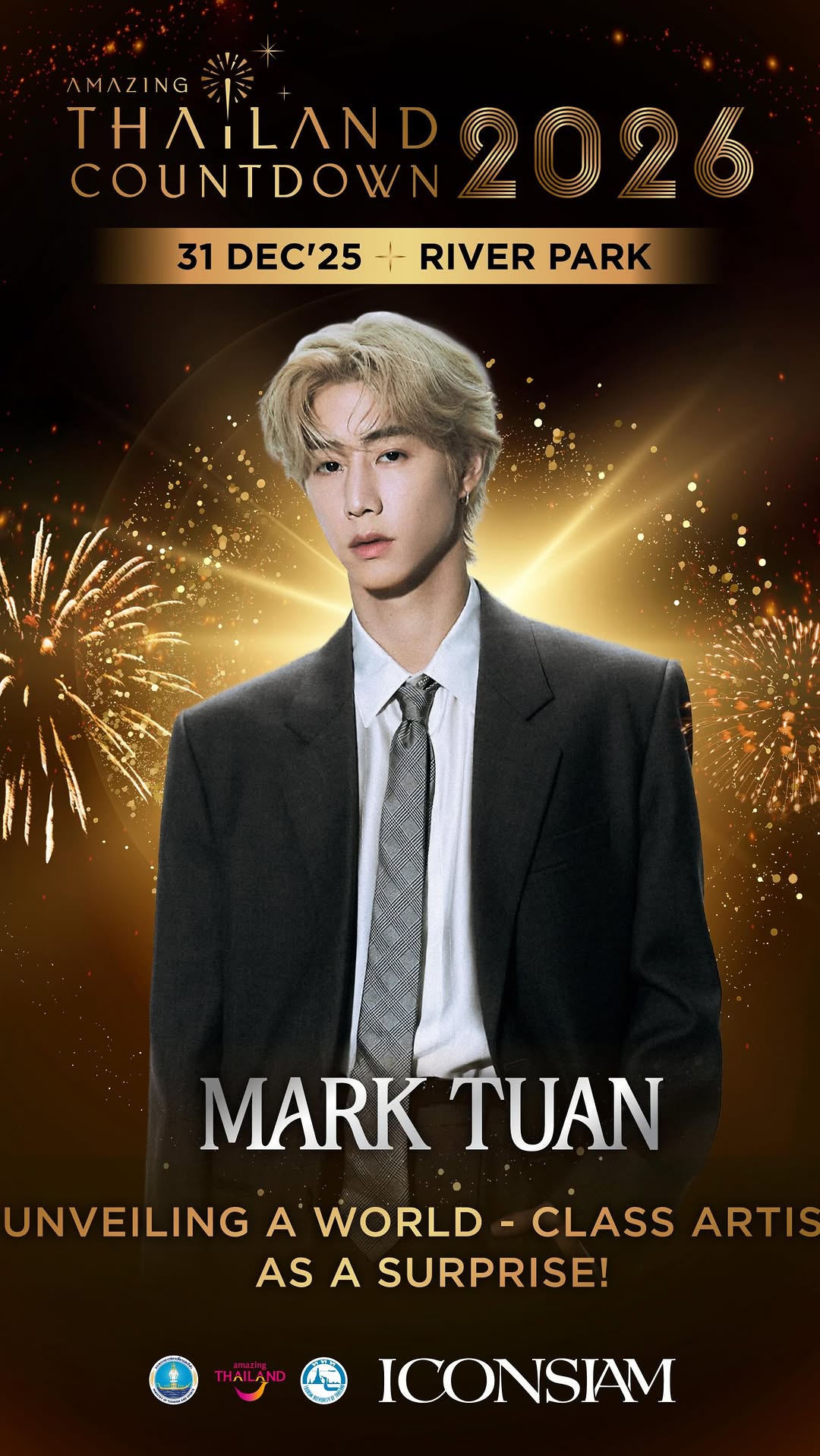 Can’t wait to light up the night together! Hope to see y’all there 🖤

#AmazingThailandCountdown2026 #ICONSIAM #MARKTUANXICONSIAM