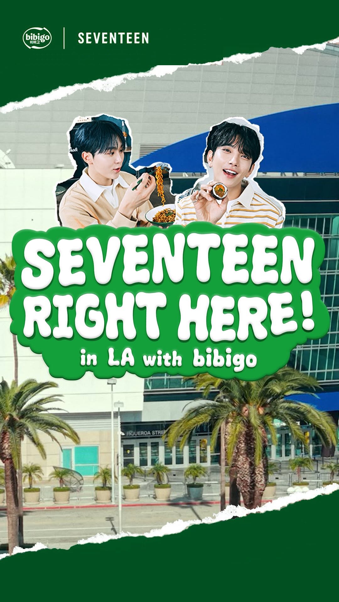 #광고 #AD
Showtime, right here.
SEVENTEEN’s JOSHUA & SEUNGKWAN meet the LA Lakers.

One bite of bibigo Gimbap, one slurp of bibigo Ramyun.

#bibigo_SEVENTEEN #TasteWhatsBeyond
#SEVENTEEN #bibigo #LiveDelicious #LAlakers #lakers