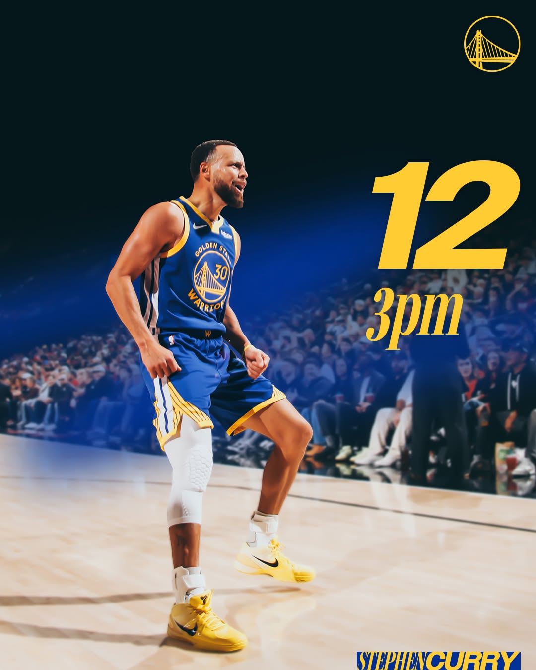 Stephen Curry records his 5th career game with 12 made threes, the most in NBA history.