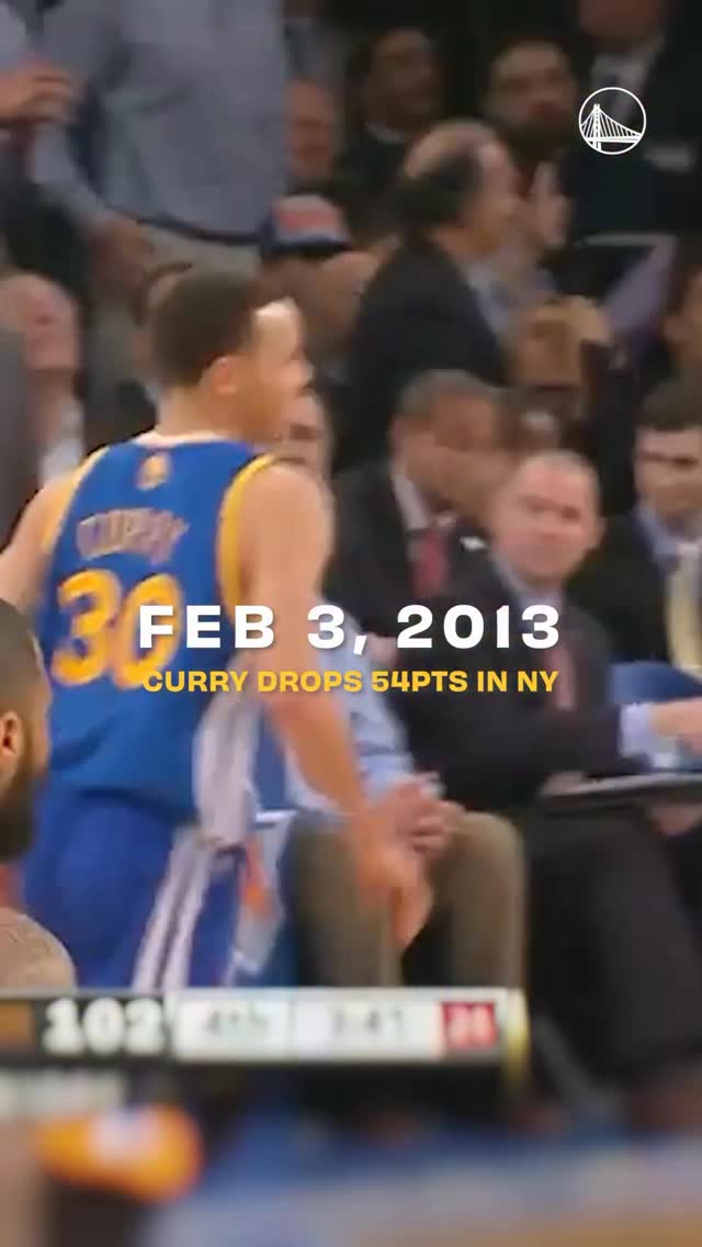 Feb 3, 2013 - Steph Curry, 54 at The Garden.

25 Games From Past 25 Years