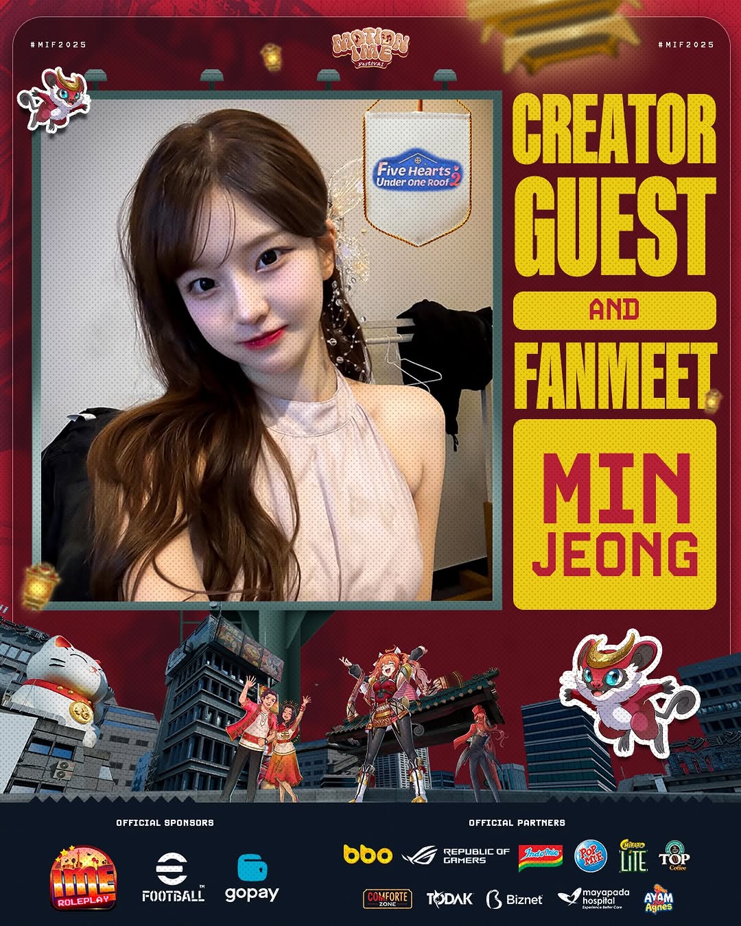 Kata siapa ciwik-ciwik cantik dari game “Five Hearts Under the Roof 2” nya cuma ada 1?😋

Masih ada dong!

So please welcome, our next creator guests 
@1995.mj ‼️😍
Motion Ime Fest semakin meriah dan pastinya Motionimers disini bisa Fanmeet juga loh😋

Dua cukup atau belum ya kira-kira?🤔

🗓️ 12 - 14 Desember 2025
📍 Jiexpo Kemayoran

Secure your ticket before it’s too late😋
Check it out here👇🏻
🔗motionimefest.id
atau klik link di bio ya!

#MIF2025 #RoadToMIF2025 #motionimefest2025