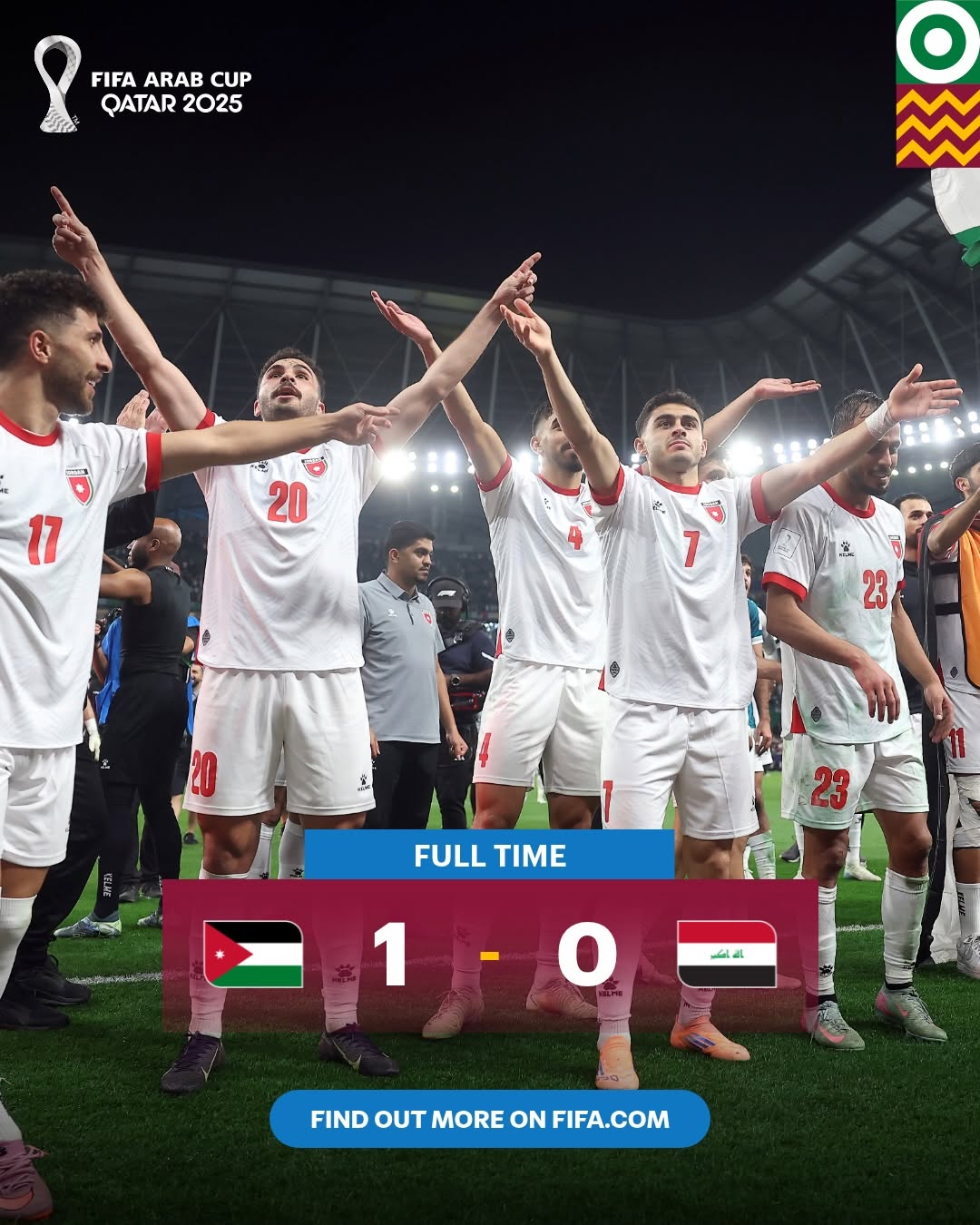 🇯🇴🇦🇪 Jordan and United Arab Emirates are Semi-final bound!

#FIFArabCup