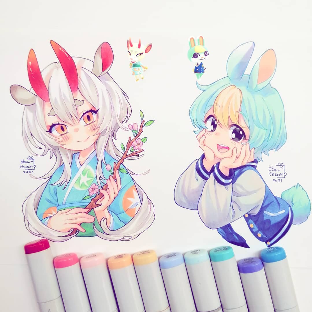 Shino y Sasha, vecinos de #animalcrossingnewhorizons

 Espero poder hacer los otros en un futuro no taaan lejano 💁🏻‍♀️💦💦