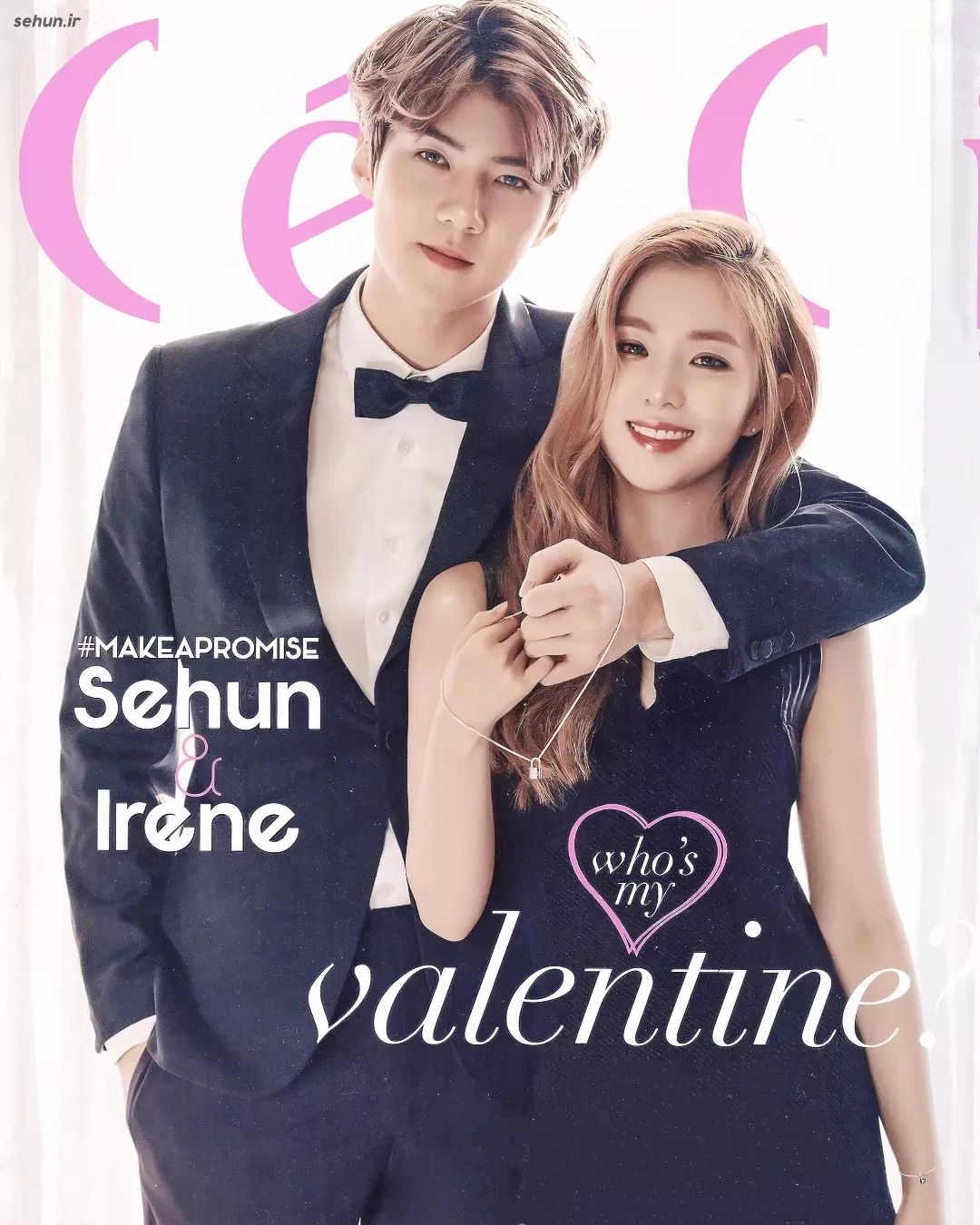 happy valentine’s day❤ Sehun photoshoots for Ceci magazine February 2016 issue🌹 ; @oohsehun