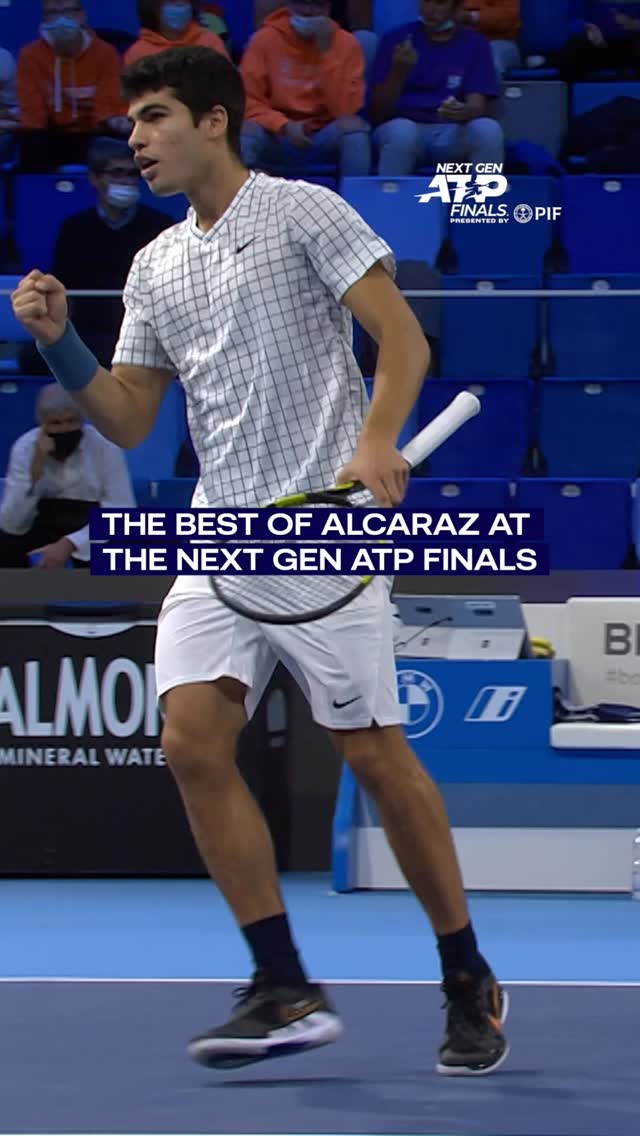 When Carlos Alcaraz won the 2021 Next Gen ATP Finals in Milan 🤩

@carlitosalcarazz | @nextgenfinals