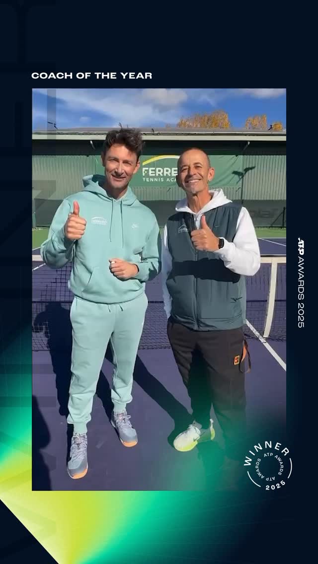 A few words from our coaches of the year 👍 @slopezjareno @juankiferri 

#ATPAwards