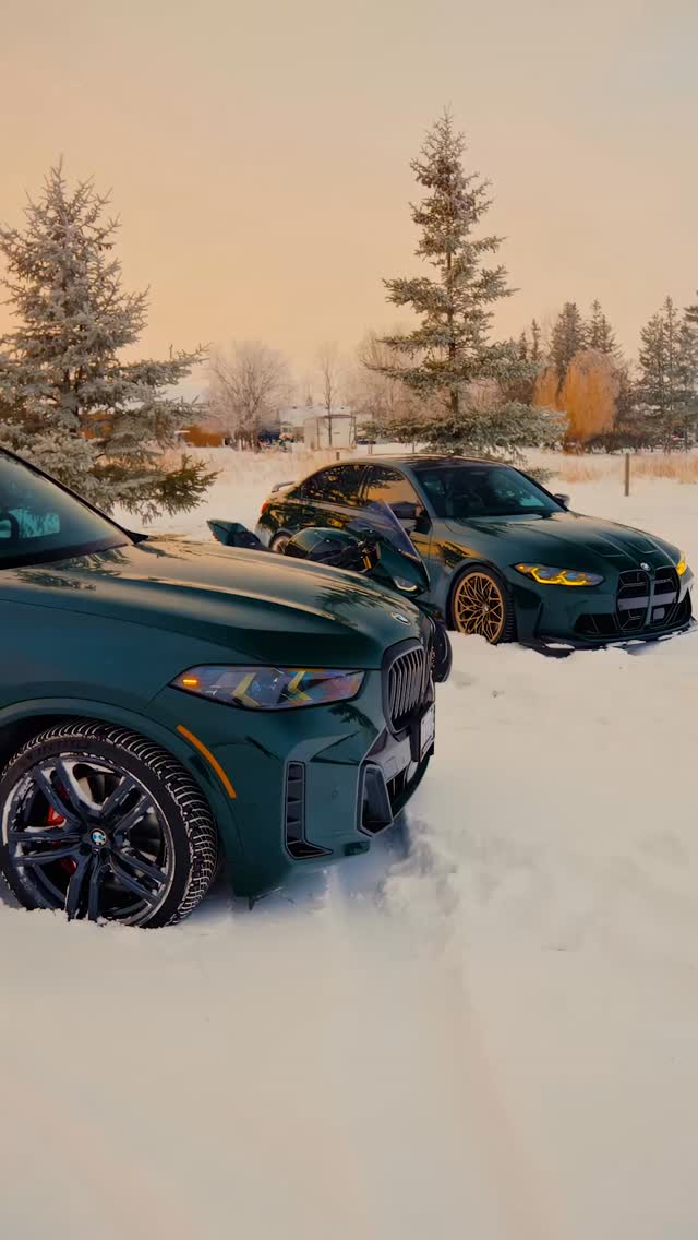 Winter Season Has Officially started 🥶

#BMWMRepost @niru.brg @rannked

#BMW #BMWM #MPower

Paint finish shown: BMW Individual special paint British Racing Green. Check the link in bio for the BMW Individual Visualizer to see more BMW Individual colour options. 

BMW M3 Competition Sedan with M xDrive. Mandatory information according to German law 'Pkw-EnVKV' based on WLTP: energy consumption combined: 10.2-10.1 l/100 km; CO₂ emissions combined: 230-228 g/km; CO₂ class(es): G.

BMW X5 xDrive40i. Mandatory information according to German law 'Pkw-EnVKV' based on WLTP: energy consumption combined: 9.9-9.3 l/100 km; CO₂ emissions combined: 224-210 g/km; CO₂ class(es): G.