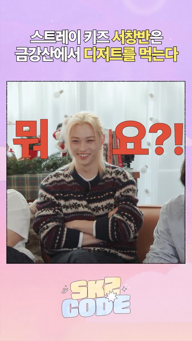 금강산도 𝓭𝓮𝓼𝓼𝓮𝓻𝓽 #StrayKids #스트레이키즈 #스키즈코드 #SKZCODE #HolidayHouse