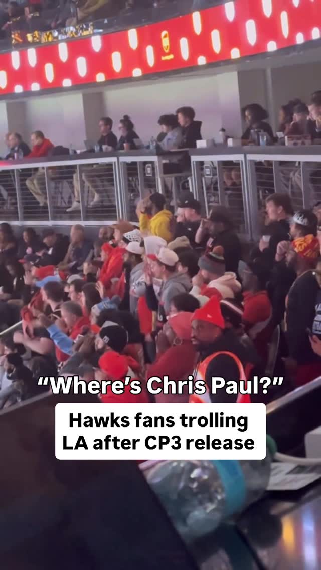 Hawks fans not holding back 😳 (via @zachlangleyatl)
