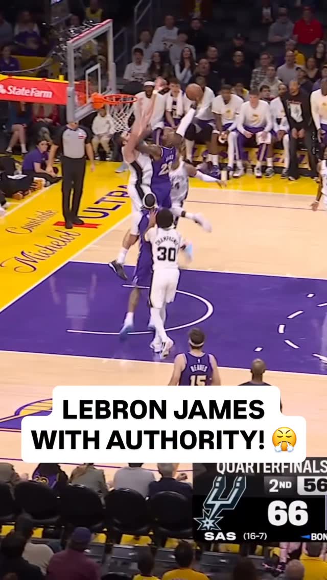 @kingjames elevates for the MONSTROUS poster slam then gets the block on the other end! 😱

🆚 SAS/LAL • Prime • <link in bio>
🏀 @emirates NBA Cup West Quarterfinals
🏆 Winner advances to Semifinals in Vegas