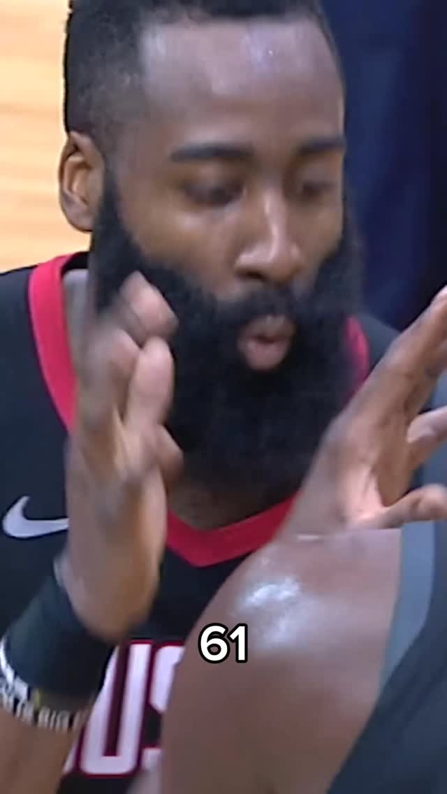 Look back at one of the two times James Harden scored a career high 61 PTS… back on March 22, 2019 vs. SAS. Now The Beard is a top 10 all-time scorer!