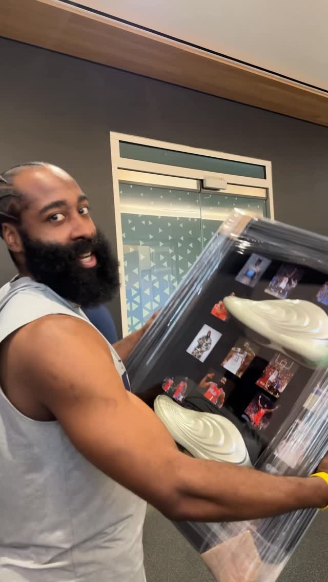 One photo from every season & his Vol. 10 shoes 📸👟🔟 A Top-10 gift for @jharden13!