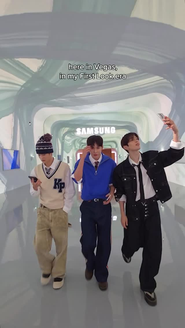 walking into First Look ad @samsung 

#RIIZE
#RISEandREALIZE
#FirstLook2026 #Samsung #CES2026