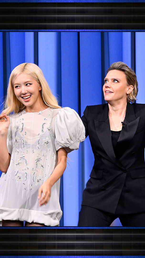 @roses_are_rosie & Jimmy face off against Kate McKinnon & Tariq in Charades! #FallonTonight