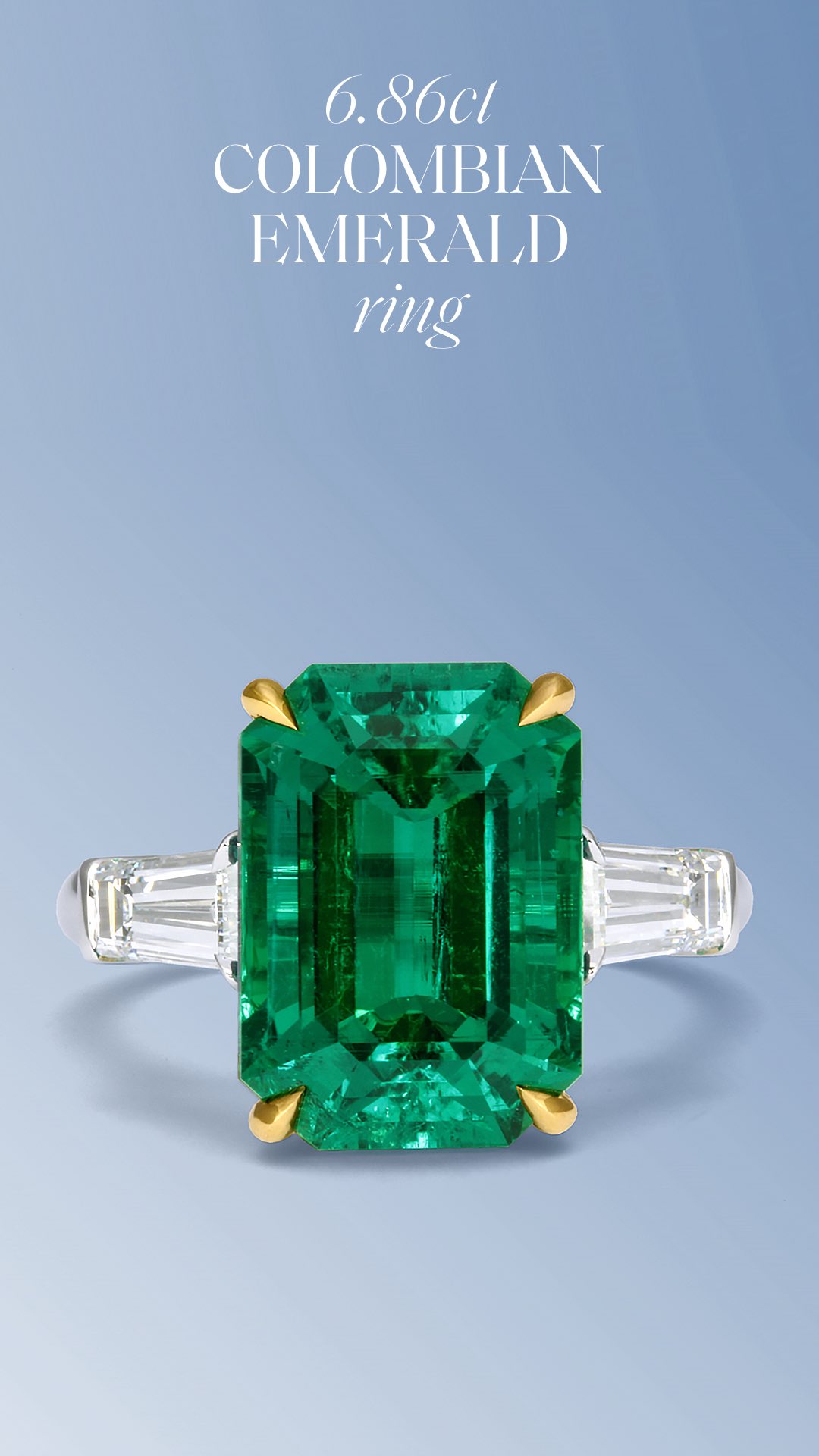 Colombian emeralds are distinguished by their depth of colour and refined crystal structure. These qualities, unique to their origin, place them at the forefront of the world’s most desirable gemstones.

Featuring an exceptional 6.86ct Colombian emerald ring with tapered baguette diamonds.

Product Reference 12334

#worthyofcollection #mandarinoriental #mandarinorientalhongkong #ronaldabram