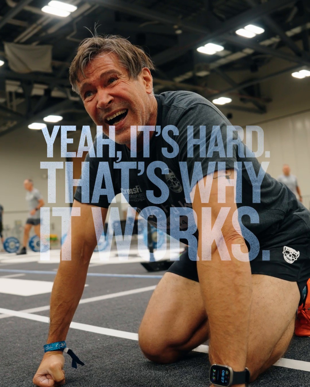 CrossFit is hard.  That's why it works.

#CrossFit #CrossFitIsTheCure