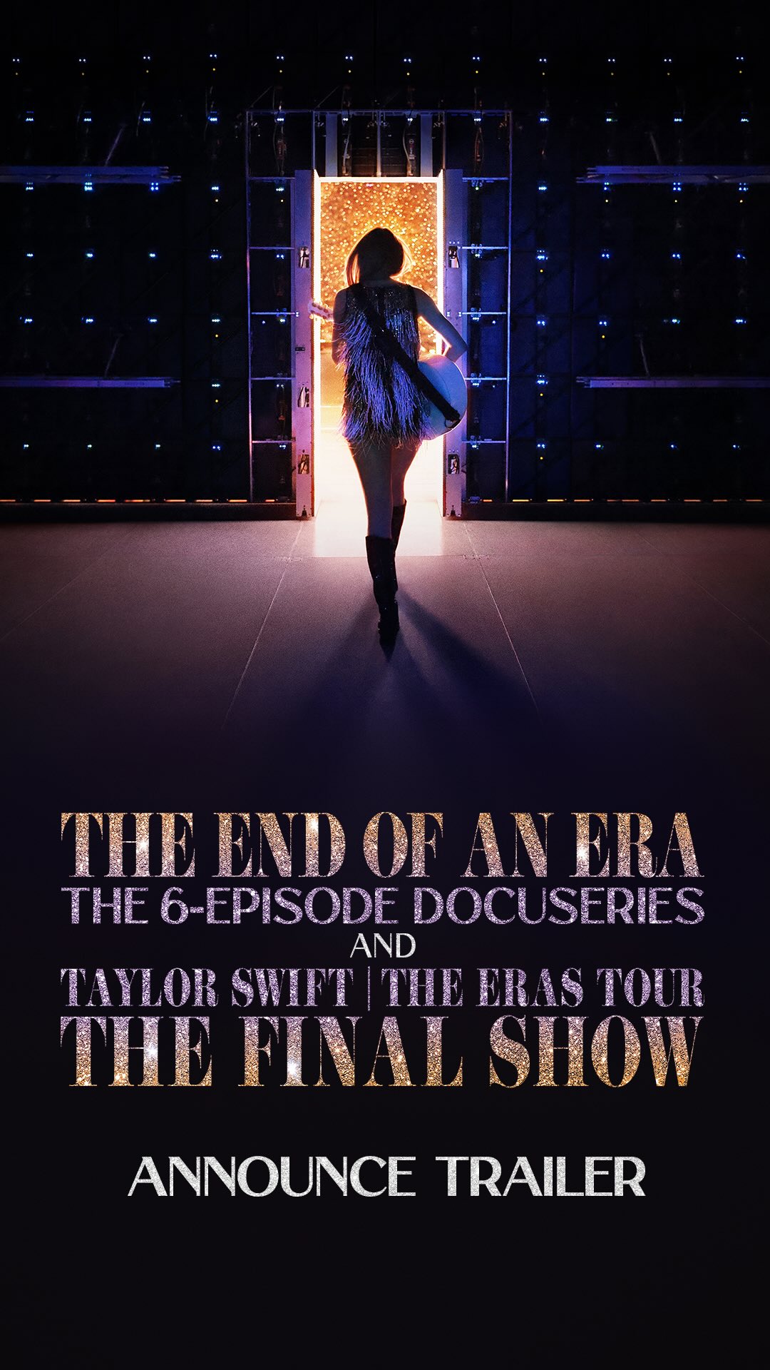 It was the End of an Era and we knew it. We wanted to remember every moment leading up to the culmination of the most important and intense chapter of our lives, so we allowed filmmakers to capture this tour and all the stories woven throughout it as it wound down. And to film the final show in its entirety. 

The Eras Tour | The Final Show, featuring the entire Tortured Poets Department set, and the first two episodes of The End of an Era, a 6-episode behind-the-scenes docuseries will be yours December 12th on @disneyplus
