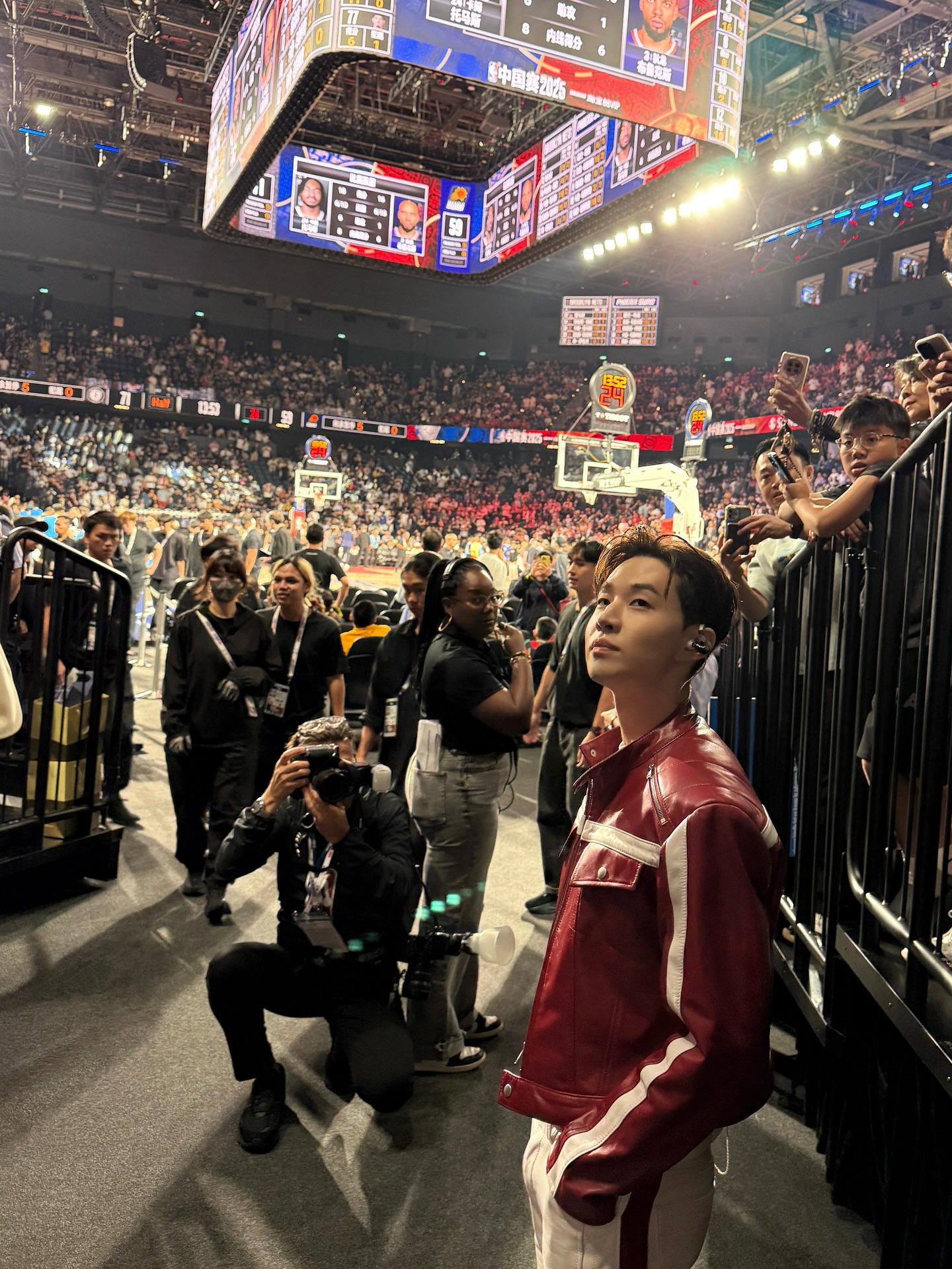 my first halftime show . thank you @nba