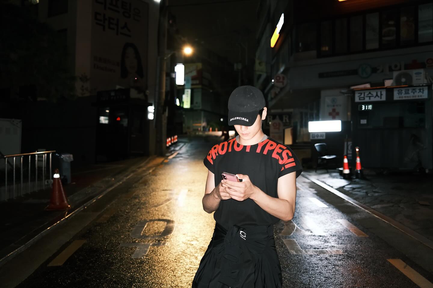 비오는날 가로수길 산책