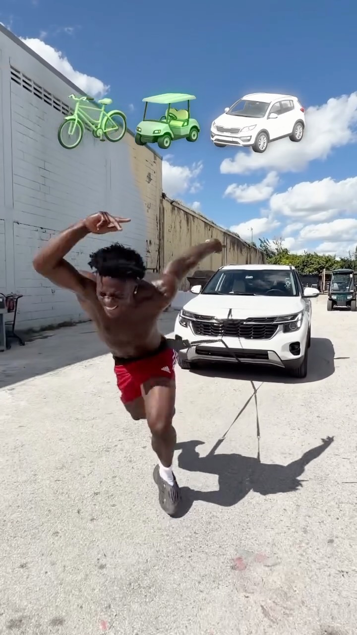 Can I Pull a Car by Running ?🏃 🚙 #ishowspeed