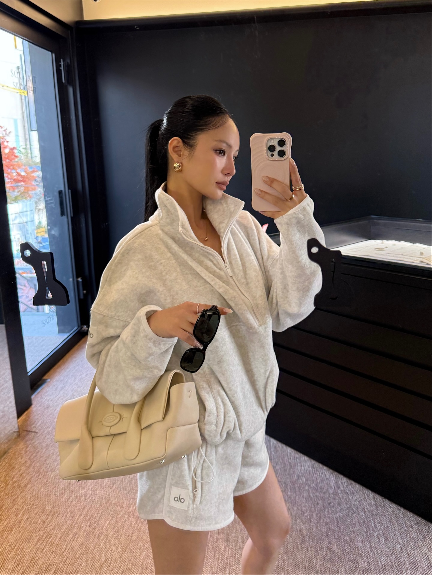 Cozy up in @alo 💭