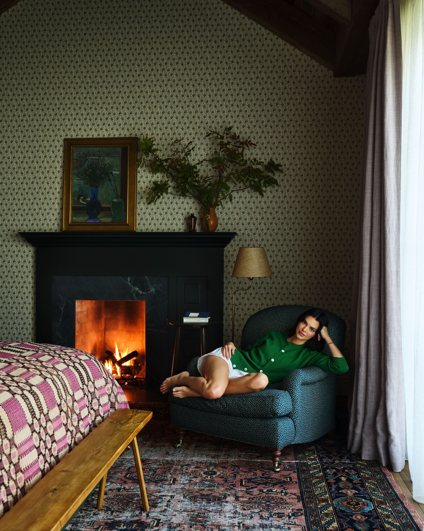 @kendalljenner traded minimalist glamour for a playful mountain escape that pushes her into new decorative territory, with help from #AD100 designer Heidi Caillier (@heidicaillierdesign). In Jenner’s first ground-up build, designed with architect Kirby Lee, she fulfilled her dream of creating a home filled with sentimental treasures and enough room to host all her beloved friends and family. 

Tour her cozy getaway at the link in bio. Photography  @frankfrancesstudio; styling @mieketenhave; words @christinelennonplus2