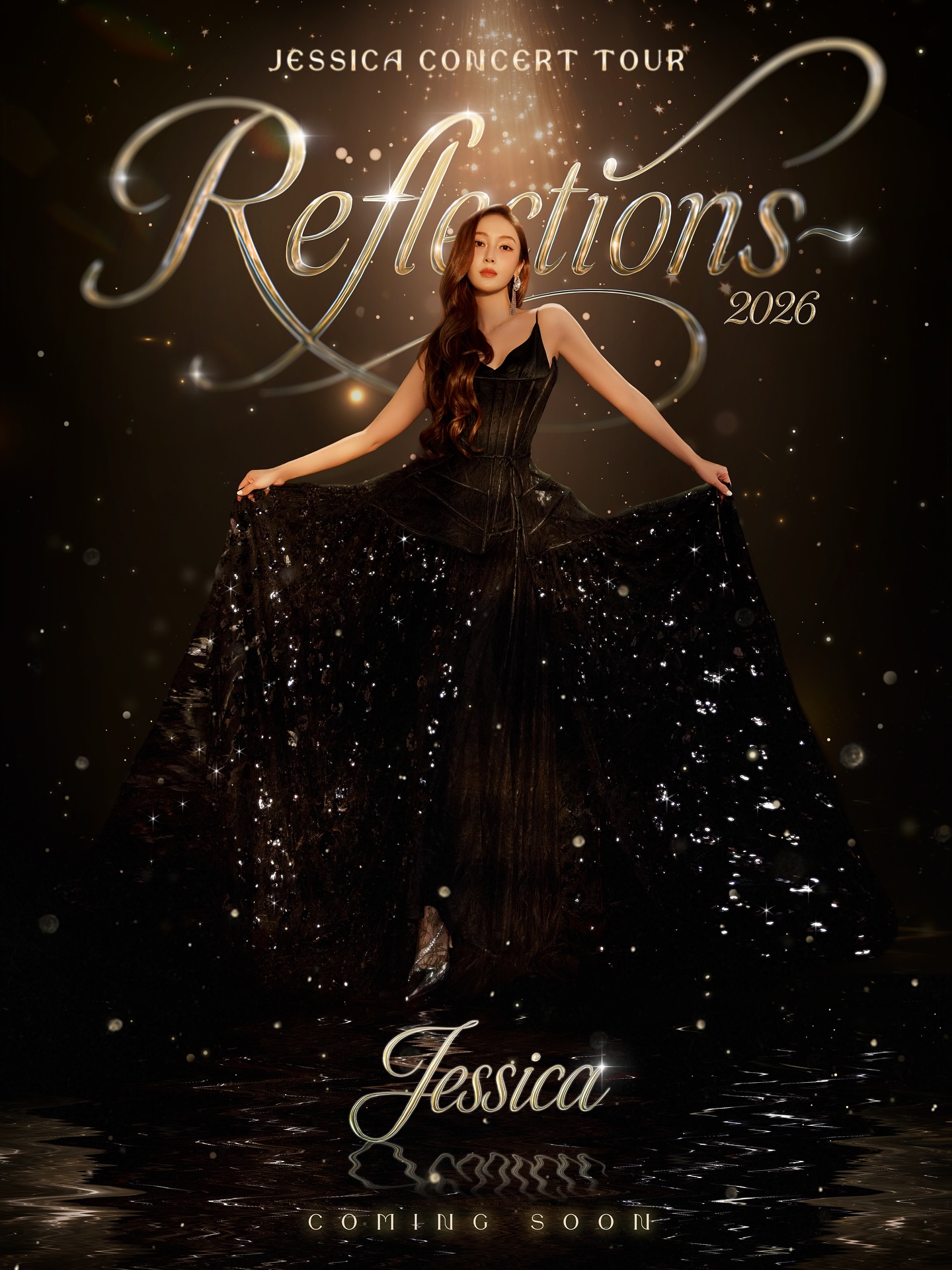 The show begins. Countdown starts now🕰️🪞💫✨ #JessicaReflectionsTour #2026