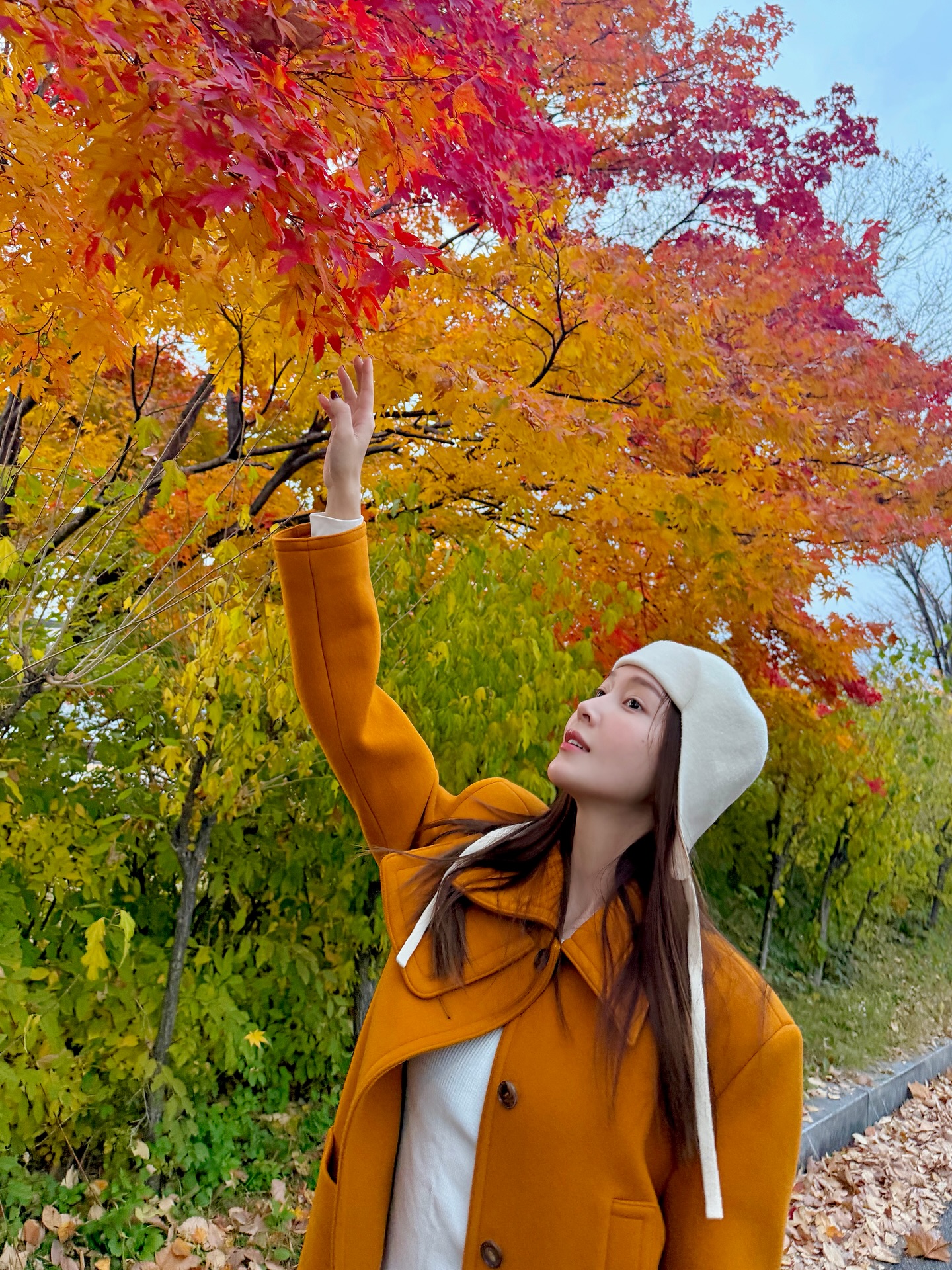 Leaf me here… I’m cozy 🥰🍁🍂🧡