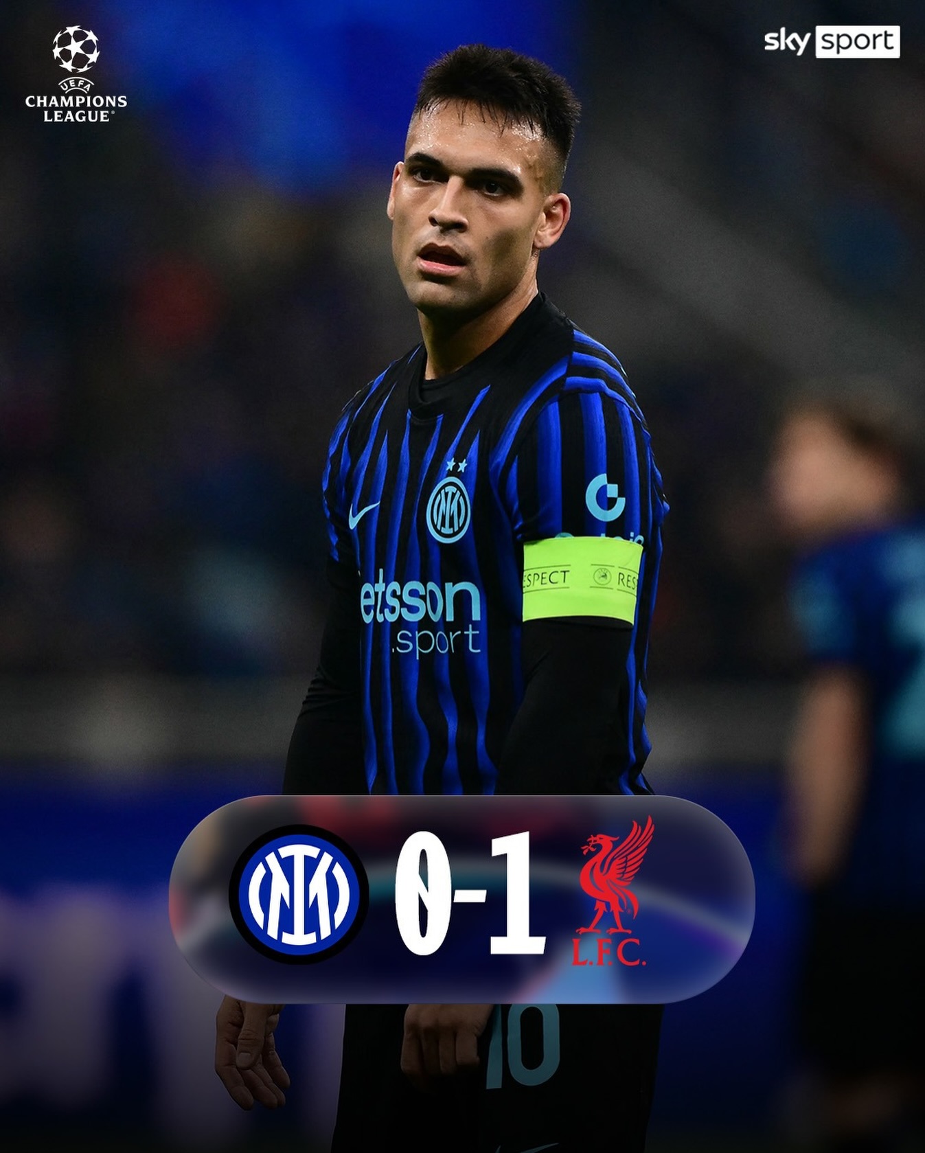 𝑰𝒍 𝒓𝒊𝒈𝒐𝒓𝒆 𝒅𝒊 𝑫𝒐𝒎𝒊𝒏𝒊𝒌 𝑺𝒛𝒐𝒃𝒐𝒔𝒛𝒍𝒂𝒊 𝒄𝒐𝒏𝒅𝒂𝒏𝒏𝒂 𝒍’𝑰𝒏𝒕𝒆𝒓 𝒏𝒆𝒍 𝒇𝒊𝒏𝒂𝒍𝒆: i nerazzurri escono con una sconfitta dal match di San Siro ❌

🏟️ #INTLIV 0-1
#SkySport #SkyUCL #ChampionsLeague #Inter #Liverpool