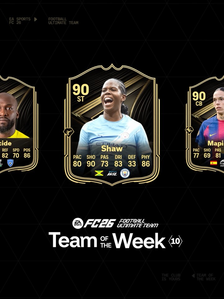 The road to the international championship is starting to take shape. The women’s game is reaching new heights.

The stars of the past week are featured in TOTW 10.

Live in #FC26 now