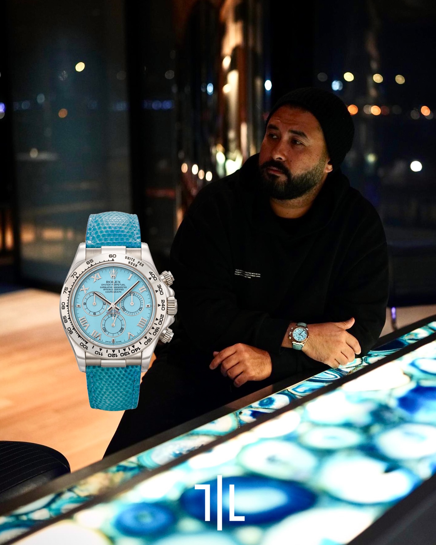 The Crown Prince and Regent of Johor @hrhcrownprinceofjohor wearing a neo-vintage @rolex Daytona ref. 116519 ‘Beach’ in 18k white gold, featuring a turquoise dial and matching lizard leather strap. Released in the early 2000s as part of the exclusive “Daytona Beach” collection, this model stands out for its pastel-colored dials, a true collector’s gem. #Rolex

Rolex Daytona 116519 ‘Beach’ (White Gold, turquoise)
Retail price: $26,000
Market price: ~$100,000

Photo: @hrhcrownprinceofjohor