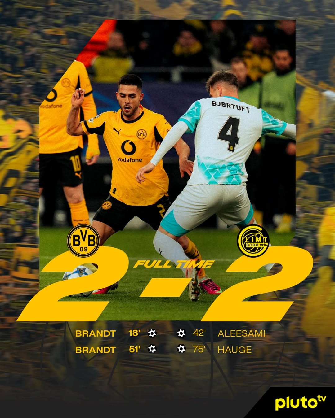 Ends in a draw. 😕

@championsleague | #BVBBOD 2:2