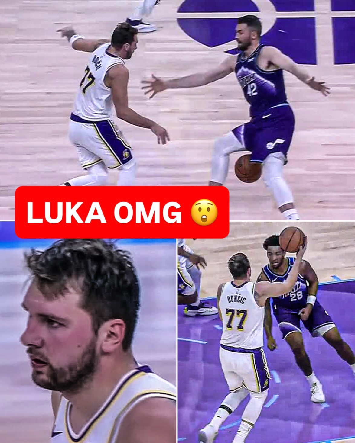 LUKA THREW IT BETWEEN KEVIN LOVE’S LEGS 🤯